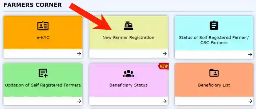Pm Kisan Samman Nidhi new farmer Registration